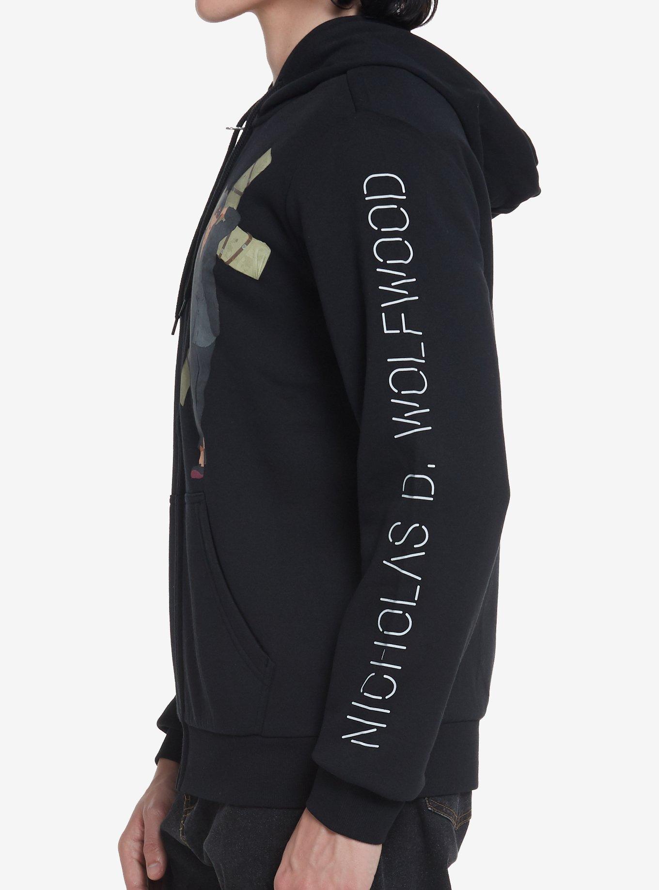 Trigun Vash & Wolfwood Hoodie, BLACK, alternate