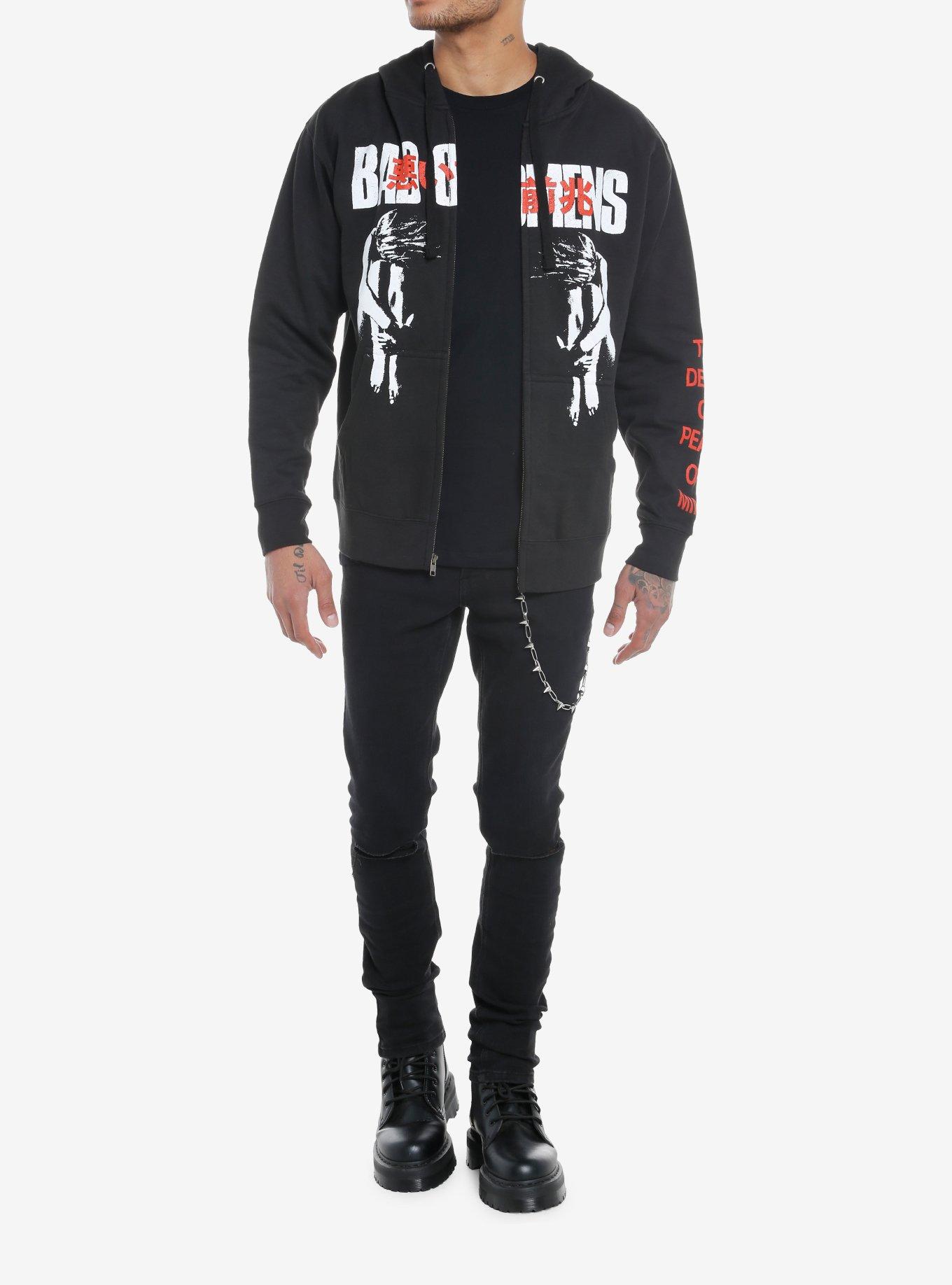 Bad Omens The Death Of Peace Of Mind Mirror Image Hoodie, BLACK, alternate