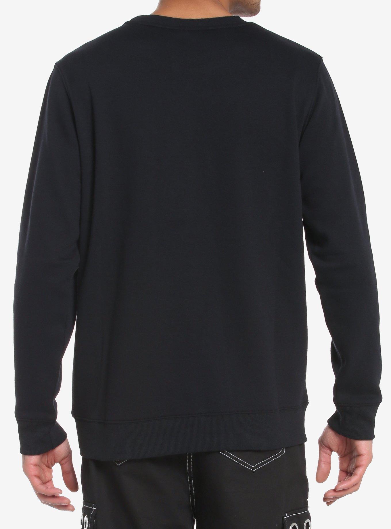Misfits Fair Isle Fiend Skull Sweatshirt, BLACK, alternate