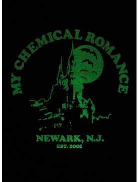 My Chemical Romance Haunted Castle Glow-In-The-Dark Boyfriend Fit Girls T-Shirt, , hi-res