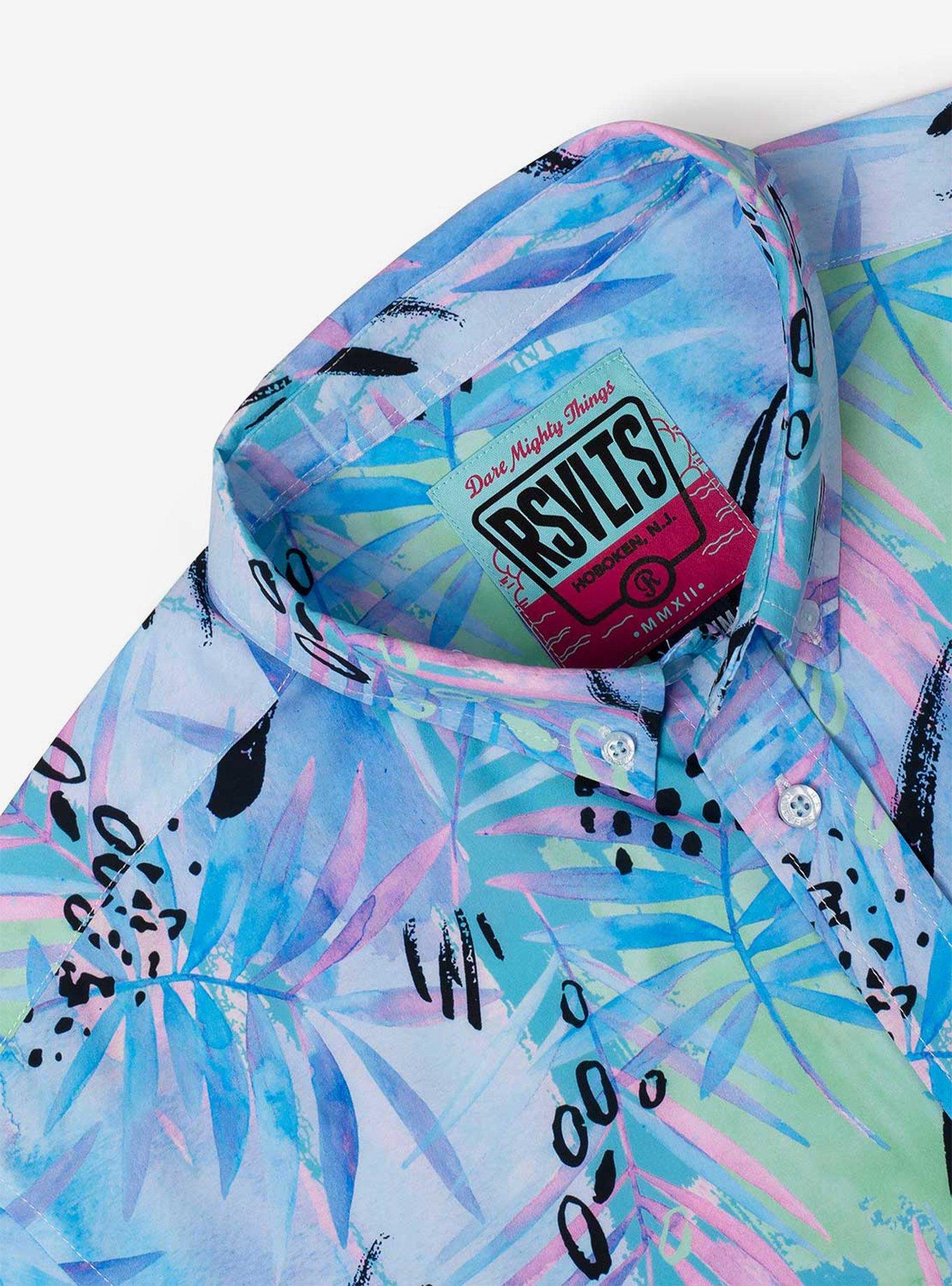RSVLTS La Croy "Purple Stuff" Button-Up Shirt, PURPLE, alternate