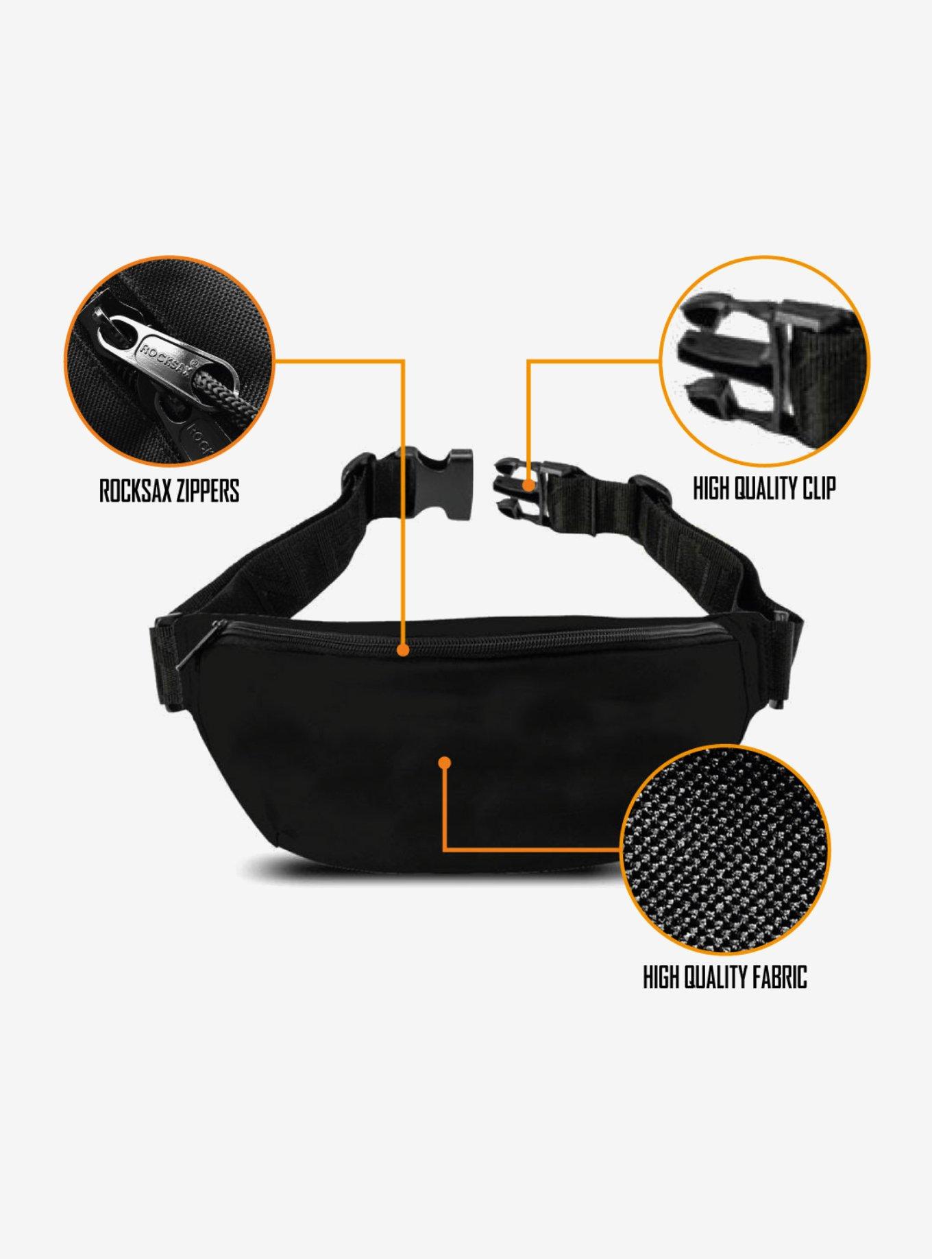 Rocksax The Beatles Abbey Road Black & White Fanny Pack