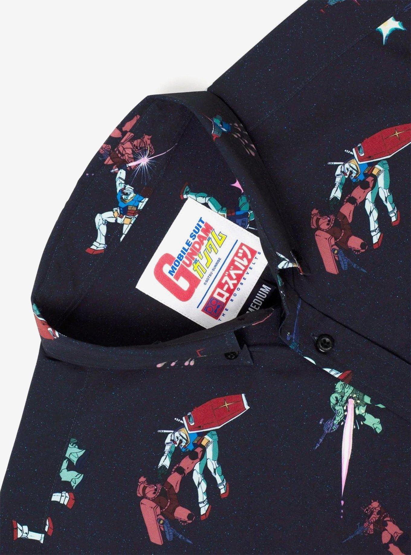 RSVLTS Gundam "Amuro vs. Char" Button-Up Shirt, BLACK, alternate