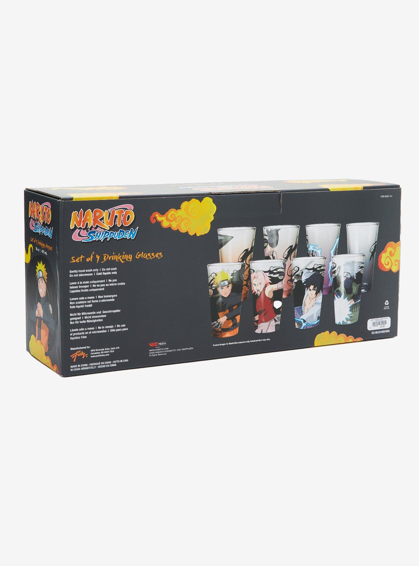 Naruto Shippuden Fighting Characters Pint Glass Set, , alternate