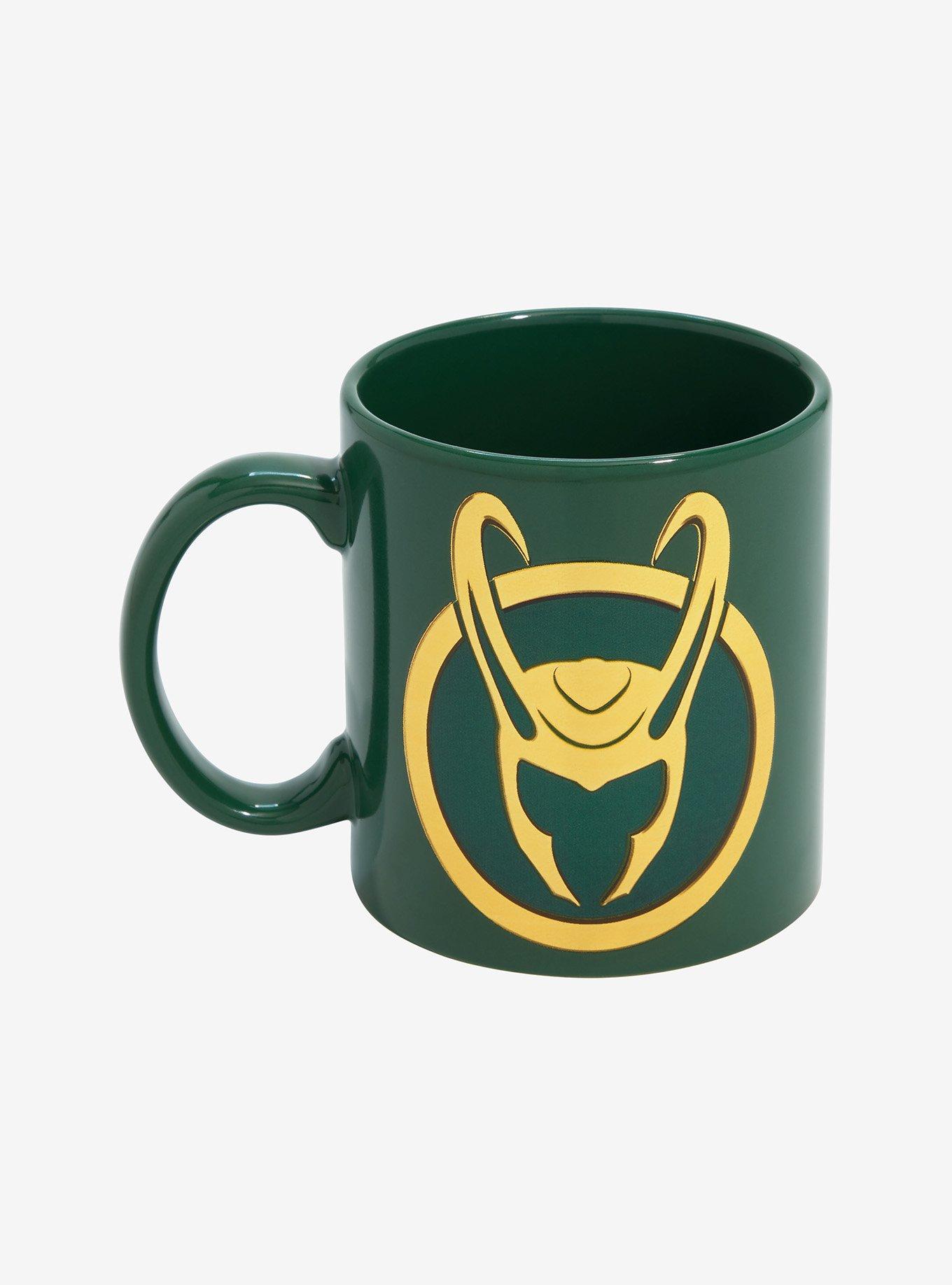 Marvel Loki Helmet Symbol Mug