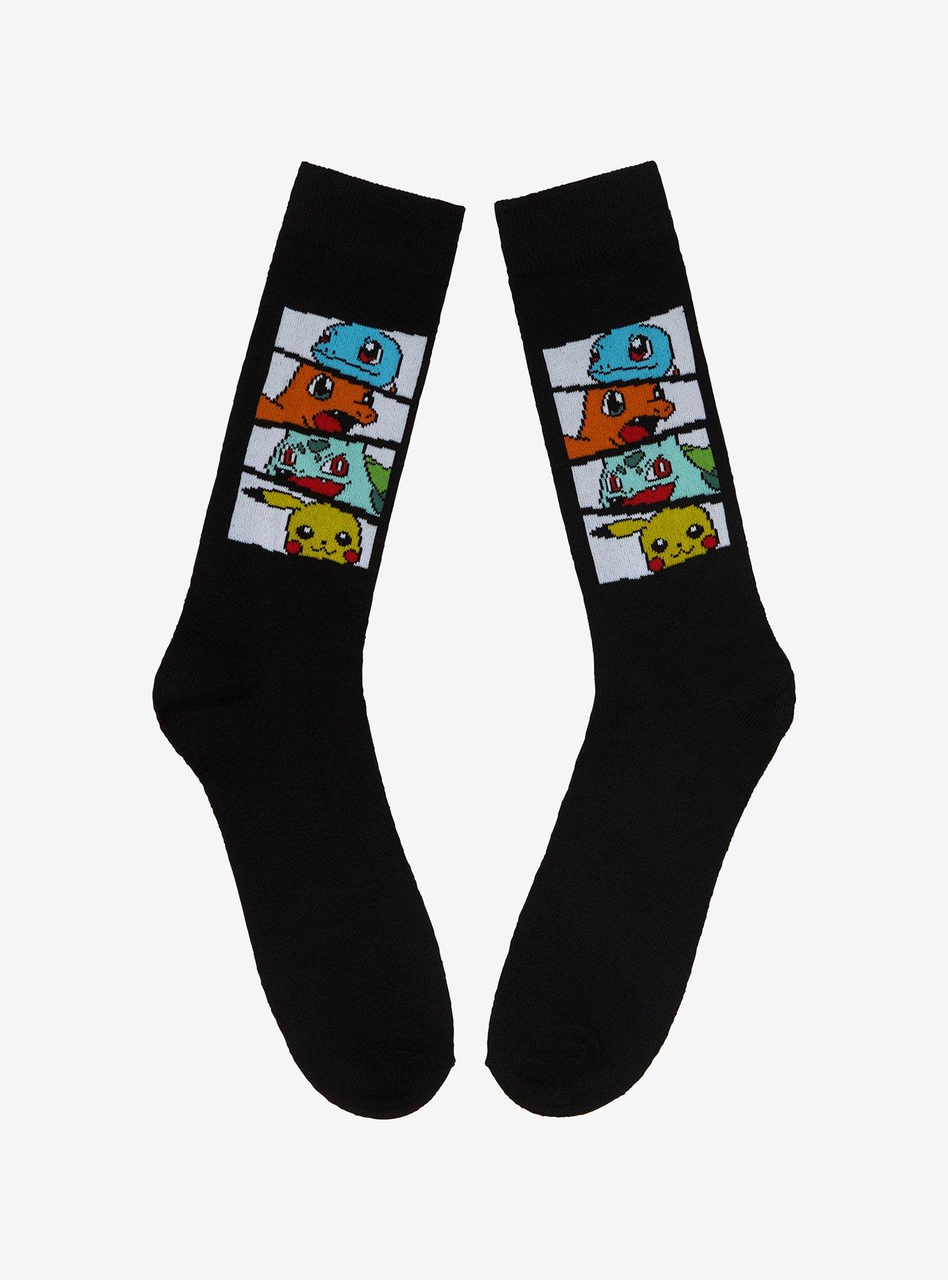 Pok&eacute;mon Starters Panel Portrait Crew Socks, , alternate
