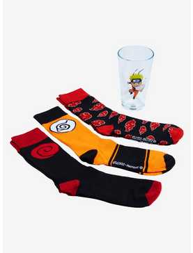 Naruto Shippuden Pint Glass & Socks Gift Set, , hi-res