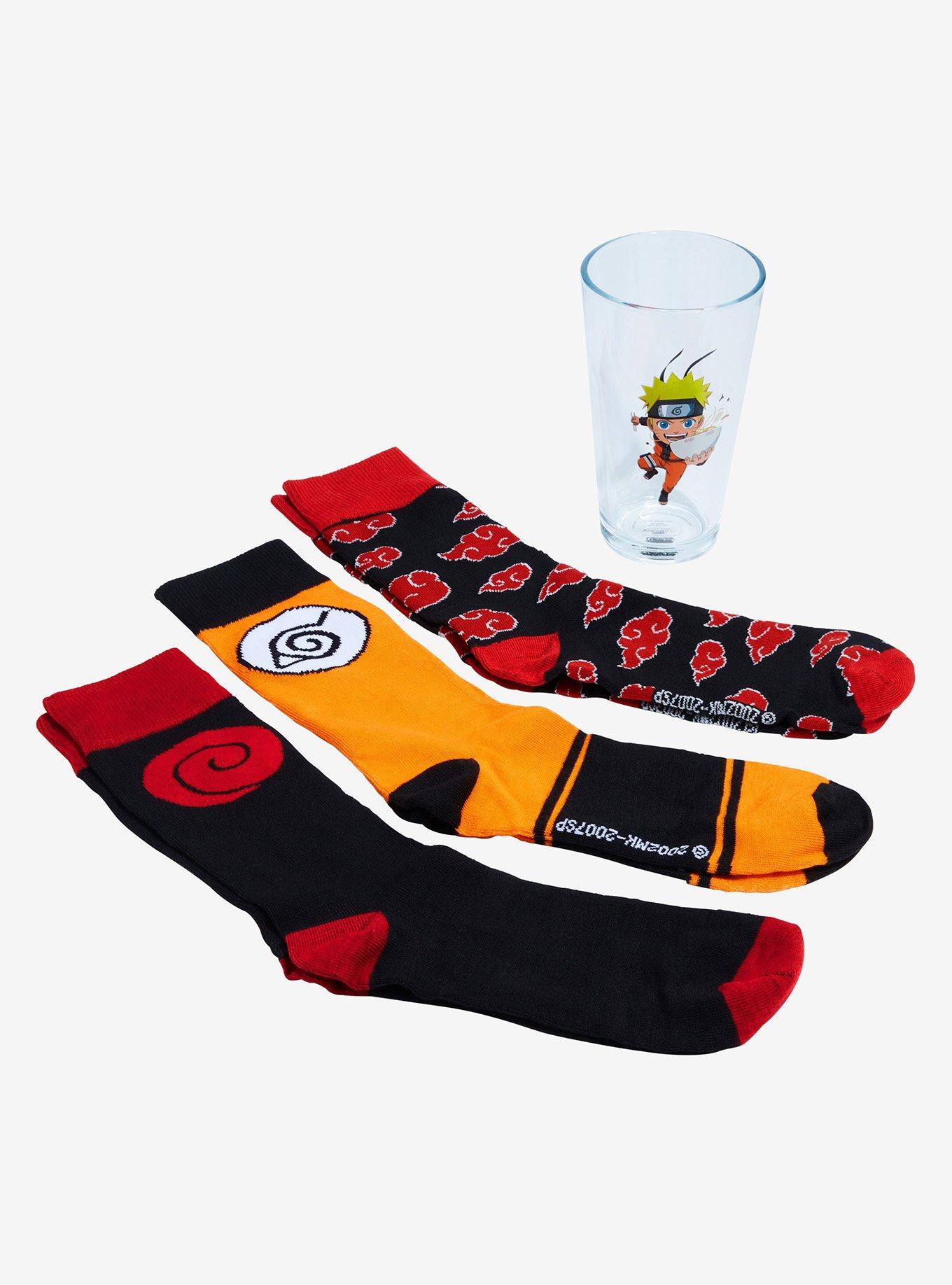 Naruto Shippuden Pint Glass & Socks Gift Set, , alternate