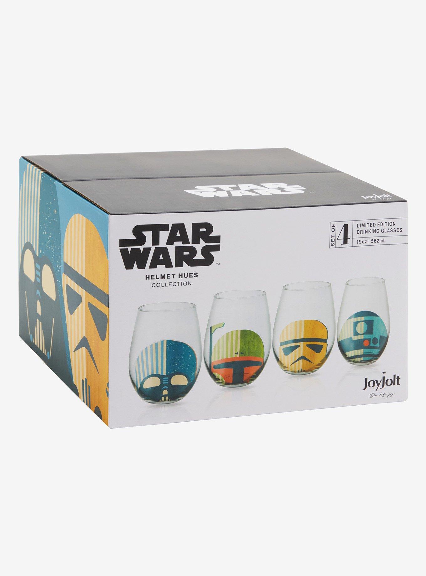 JoyJolt Star Wars Helmets Wine Glass Set, , alternate