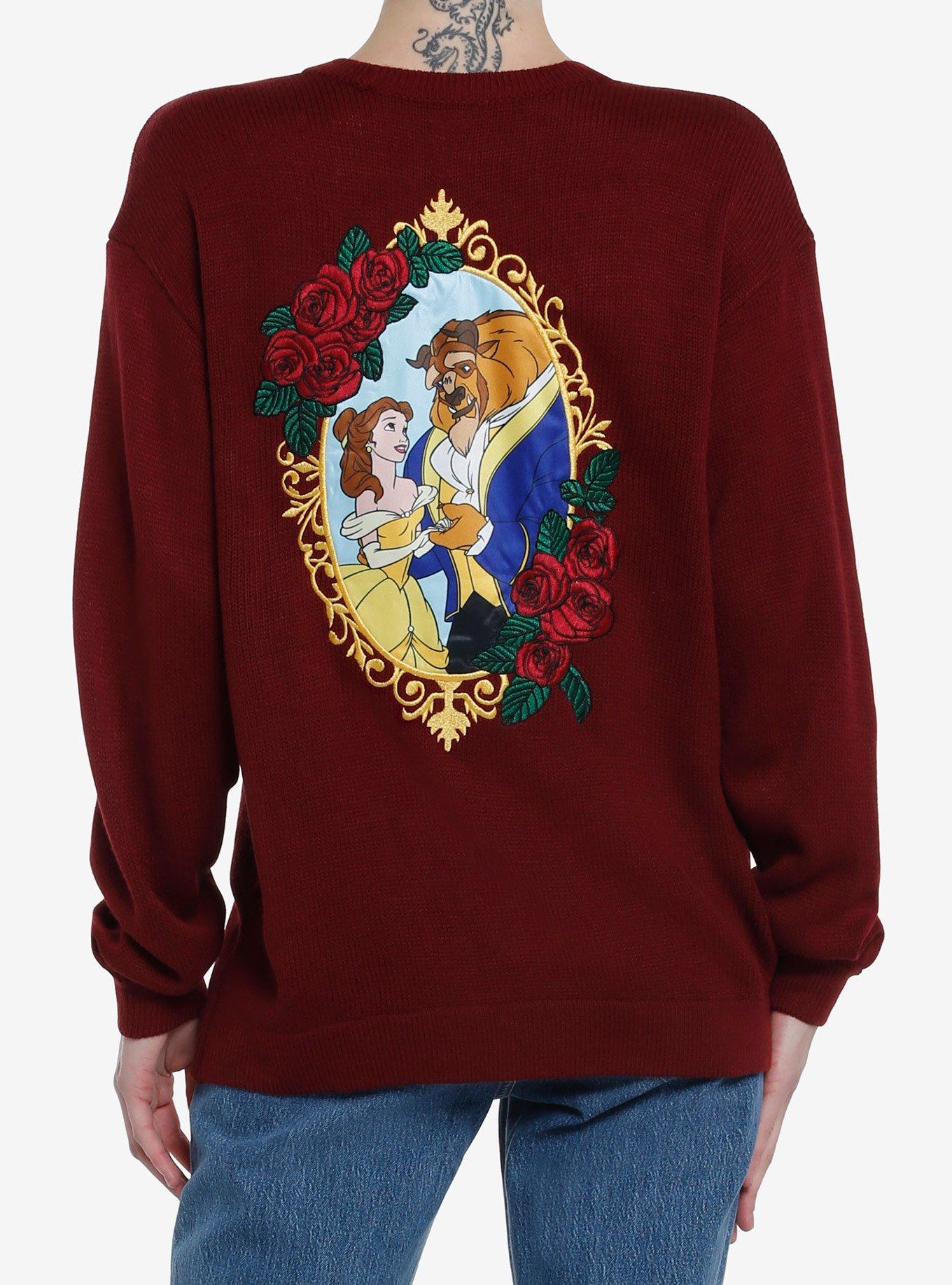 Her Universe Disney Beauty And The Beast Enchanted Objects Cardigan, BRICK, alternate