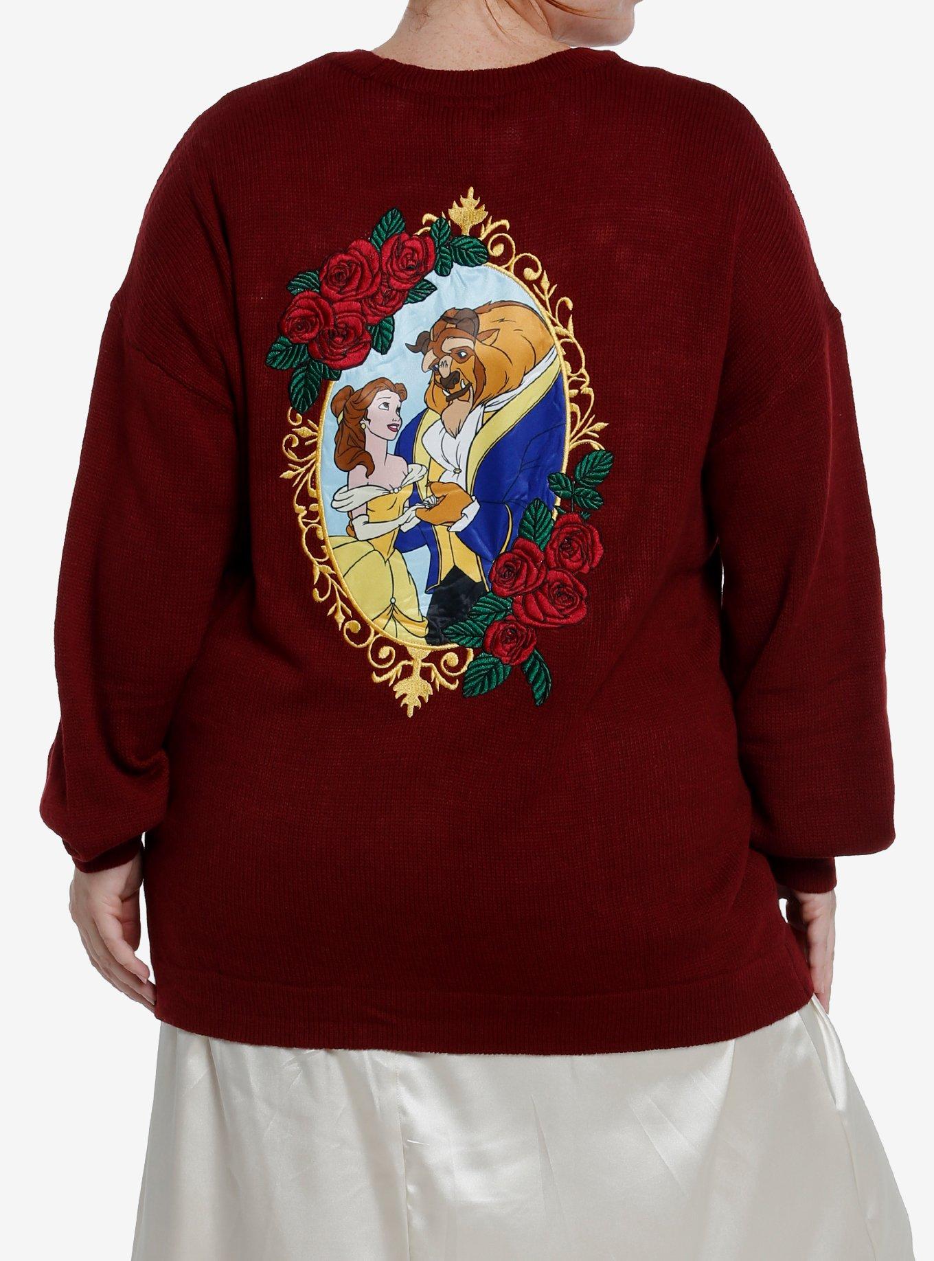 Her Universe Disney Beauty And The Beast Enchanted Objects Cardigan Plus Size, BRICK, alternate