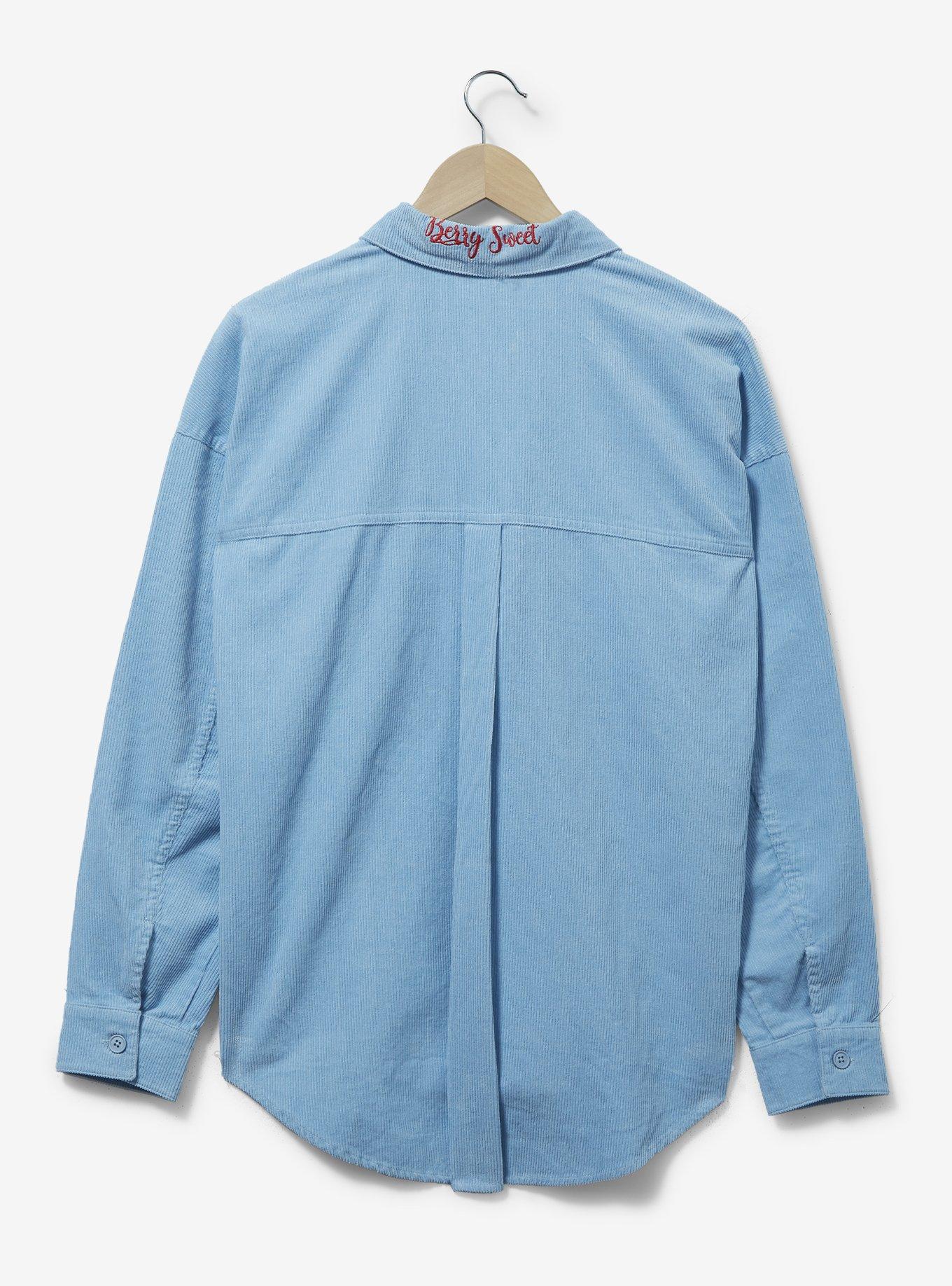 Strawberry Shortcake Embroidered Shacket - BoxLunch Exclusive, DENIM, alternate