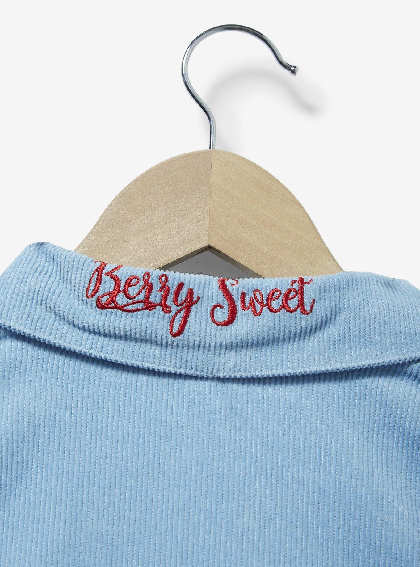 Strawberry Shortcake Embroidered Shacket - BoxLunch Exclusive, DENIM, alternate