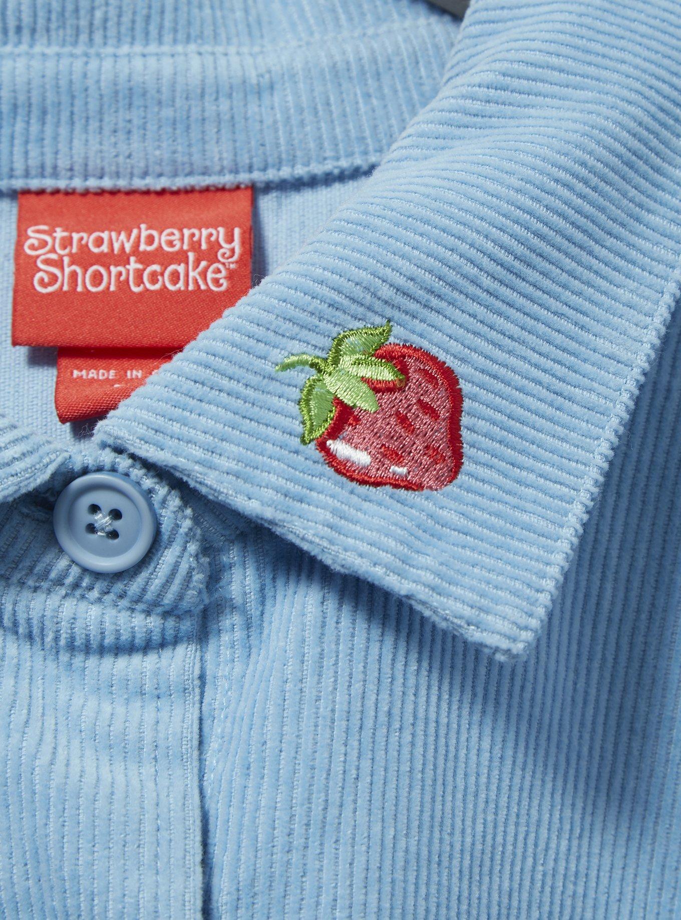 Strawberry Shortcake Embroidered Shacket - BoxLunch Exclusive, DENIM, alternate
