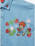 Strawberry Shortcake Embroidered Plus Size Shacket - BoxLunch Exclusive, DENIM, alternate