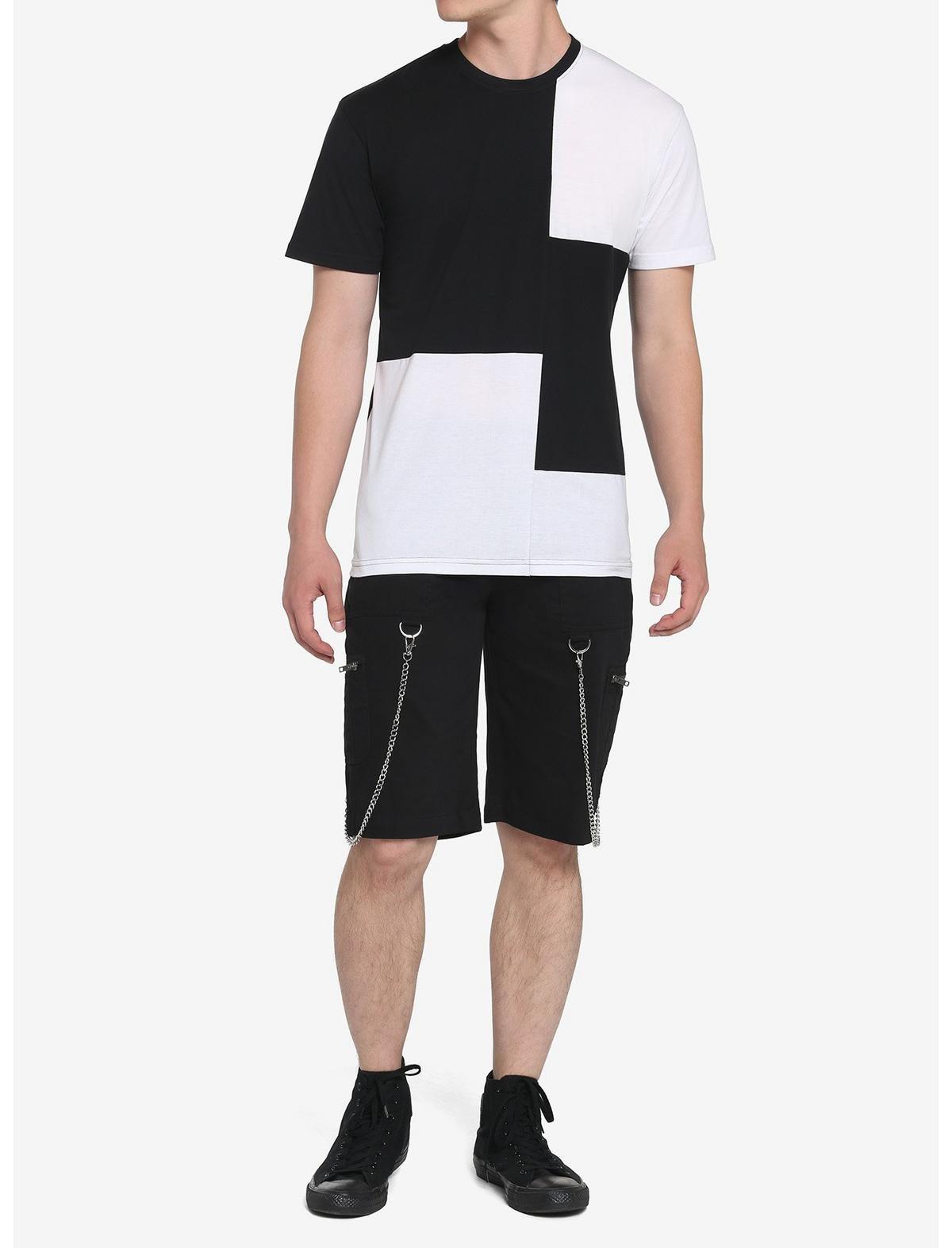 Black & White Patchwork T-Shirt