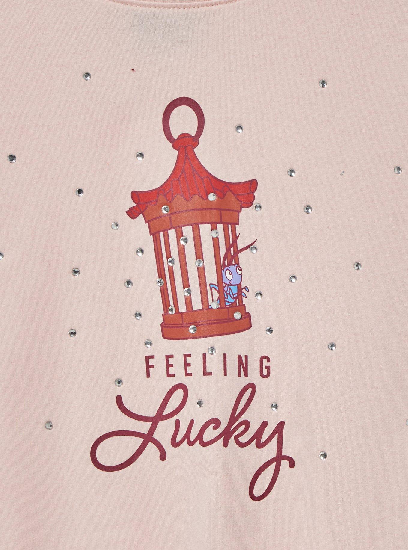 Disney Mulan Lucky Cricket Women's Boxy Fit T-Shirt - BoxLunch Exclusive, LIGHT PINK, alternate