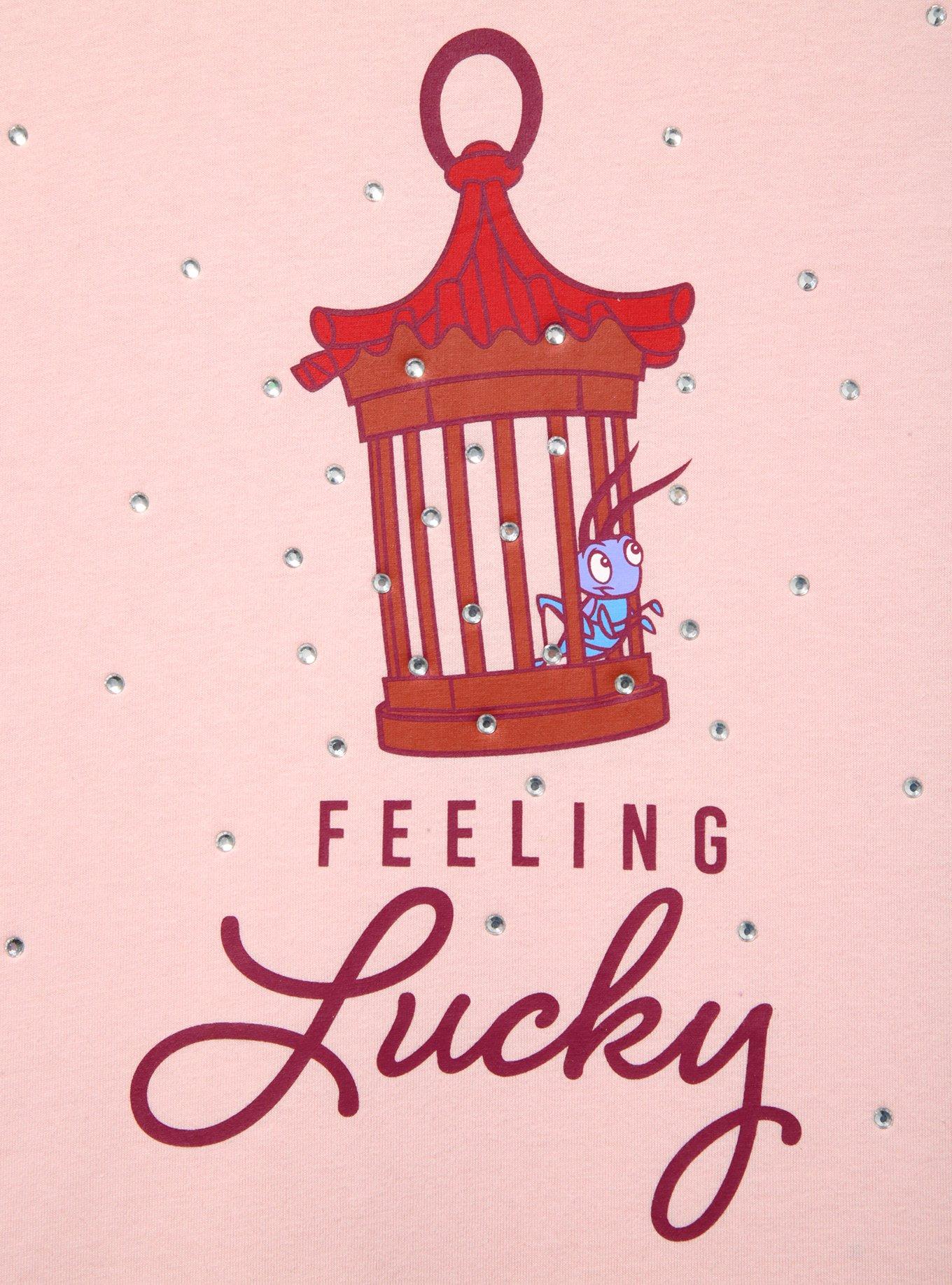 Disney Mulan Lucky Cricket Women's Plus Size Boxy Fit T-Shirt - BoxLunch Exclusive, LIGHT PINK, alternate