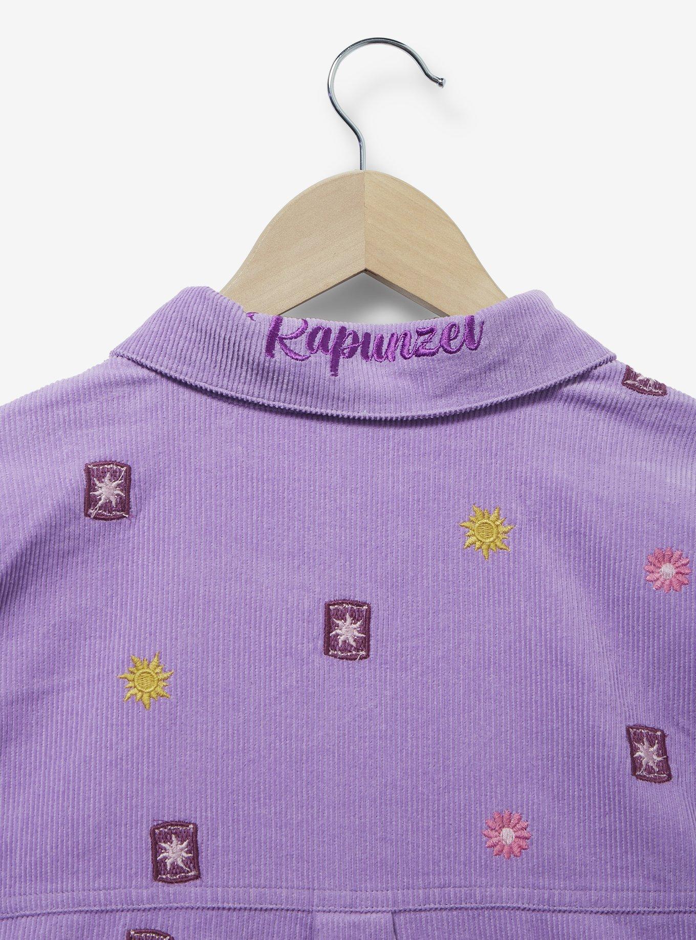 Disney Tangled Lanterns Corduroy Button-Up Top   - BoxLunch Exclusive, LILAC, alternate
