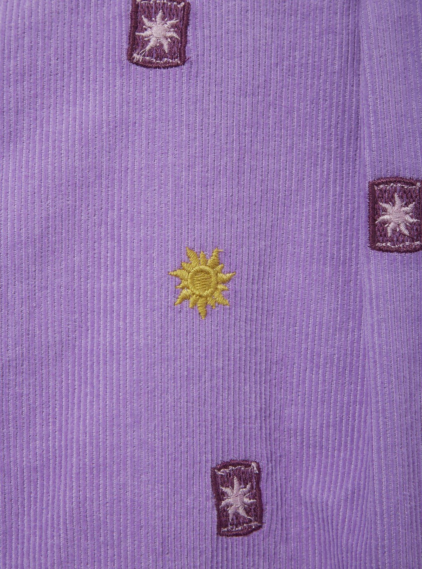 Disney Tangled Lanterns Corduroy Button-Up Top   - BoxLunch Exclusive, LILAC, alternate