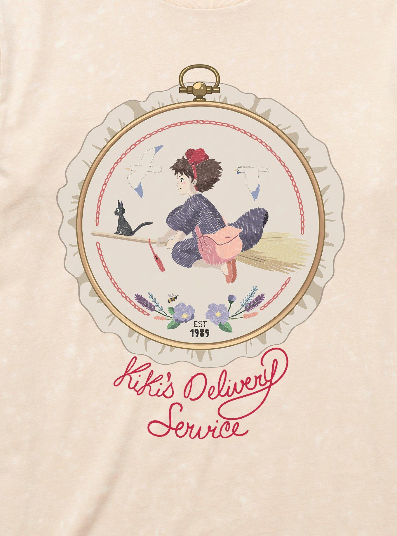 Studio Ghibli Kiki's Delivery Service Sewing Patch Mineral Wash T-Shirt, , hi-res