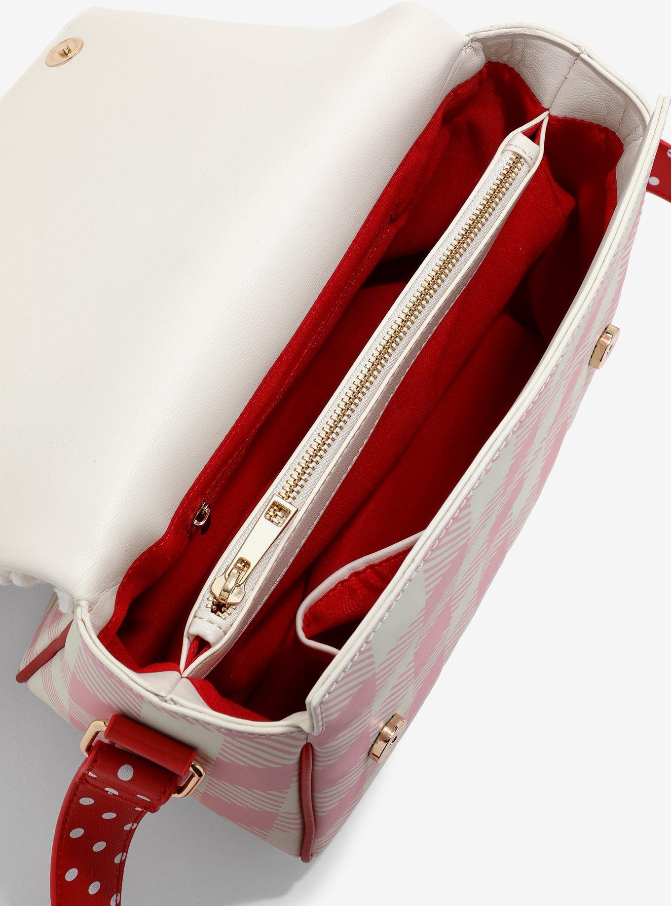 Strawberry Shortcake Gingham Bow Crossbody Bag &mdash; BoxLunch Exclusive, , alternate