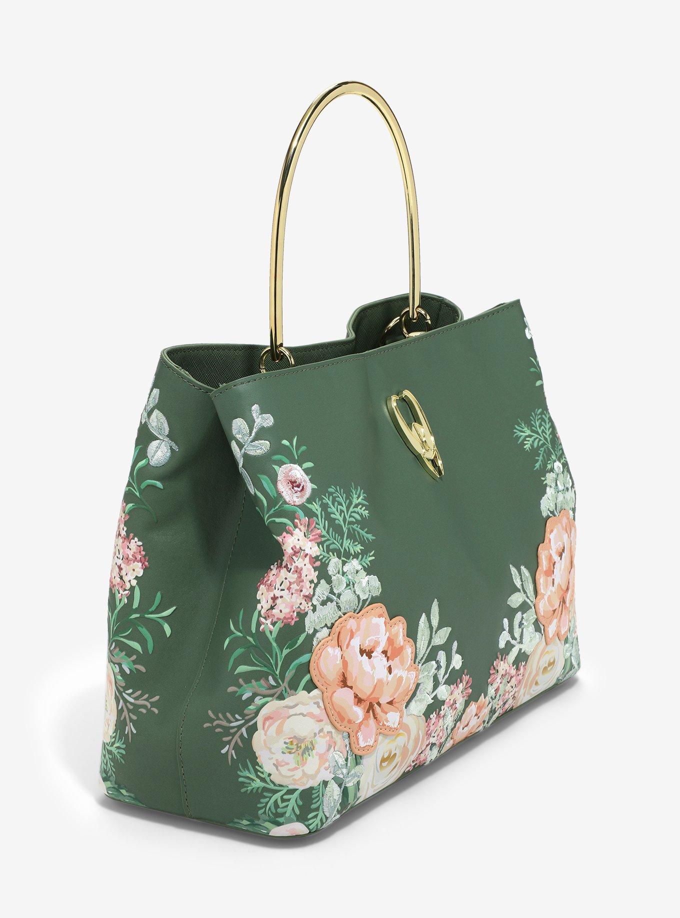 Loungefly Marvel Loki Green Floral Handbag - BoxLunch Exclusive, , alternate