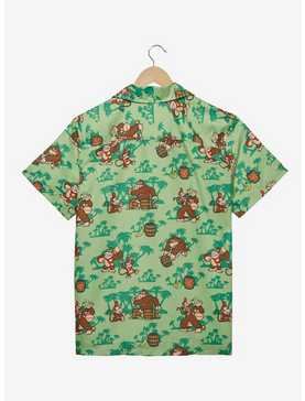 Opposuits Nintendo Donkey Kong & Diddy Kong Allover Print Woven Button-Up - BoxLunch Exclusive, , hi-res