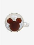 JoyJolt Disney 100 Mickey Mouse Silhouette Double Wall Glass Mug, , alternate