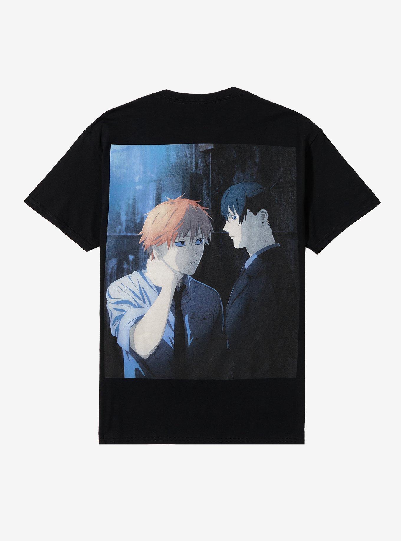 Chainsaw Man Aki & Denji Panel T-Shirt, BLACK, alternate