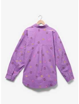 Disney Tangled Lanterns Corduroy Plus Size Button-Up Top - BoxLunch Exclusive, , hi-res