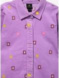 Disney Tangled Lanterns Corduroy Plus Size Button-Up Top - BoxLunch Exclusive, LILAC, alternate