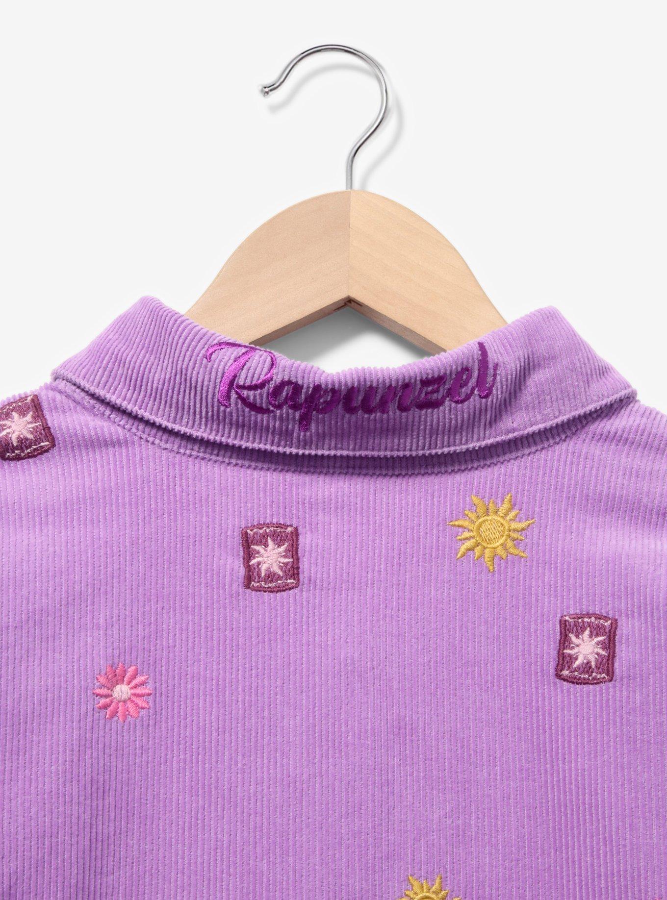 Disney Tangled Lanterns Corduroy Plus Size Button-Up Top - BoxLunch Exclusive, LILAC, alternate