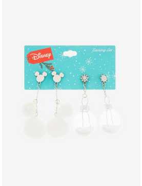 Disney Mickey Mouse Snowflake Ornament Earring Set - BoxLunch Exclusive, , hi-res