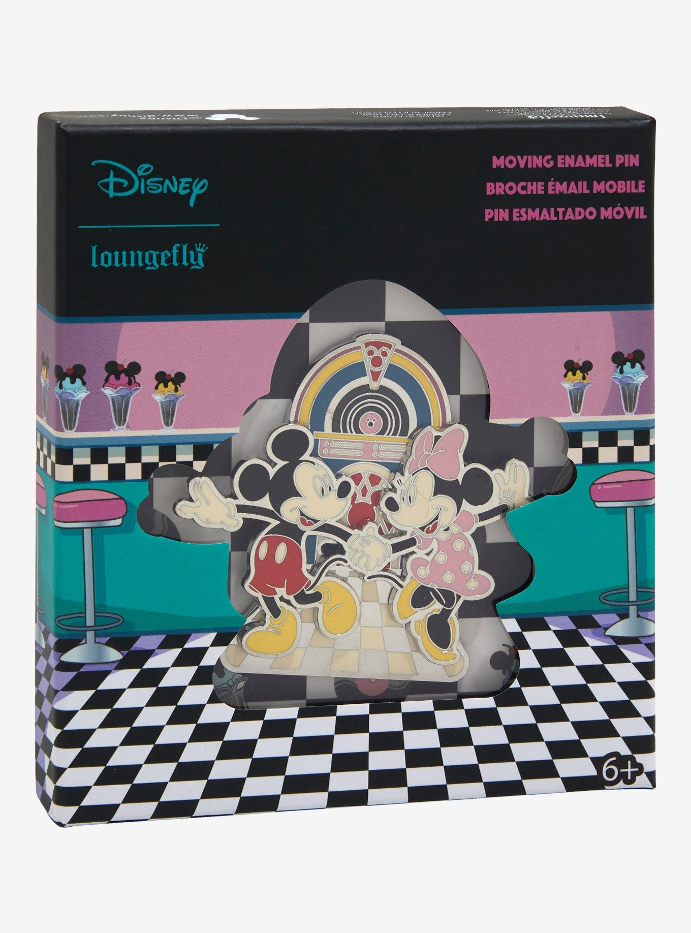 Loungefly Disney Mickey & Minnie Mouse Jukebox Moving Limited Edition Enamel Pin, , alternate