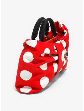 Loungefly Disney Minnie Mouse Polka Dot Bow Figural Crossbody Bag, , hi-res