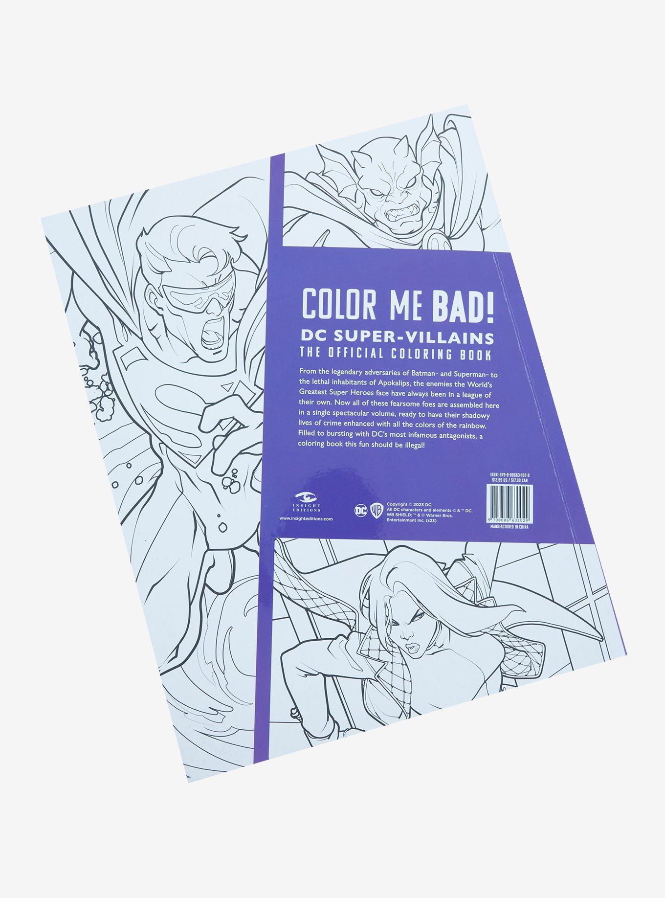 DC Comics DC Super-Villains: The Official Coloring Book, , alternate