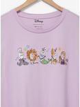 Disney Frozen Olaf Dress-up Women's Plus Size T-Shirt - BoxLunch Exclusive, LILAC, alternate