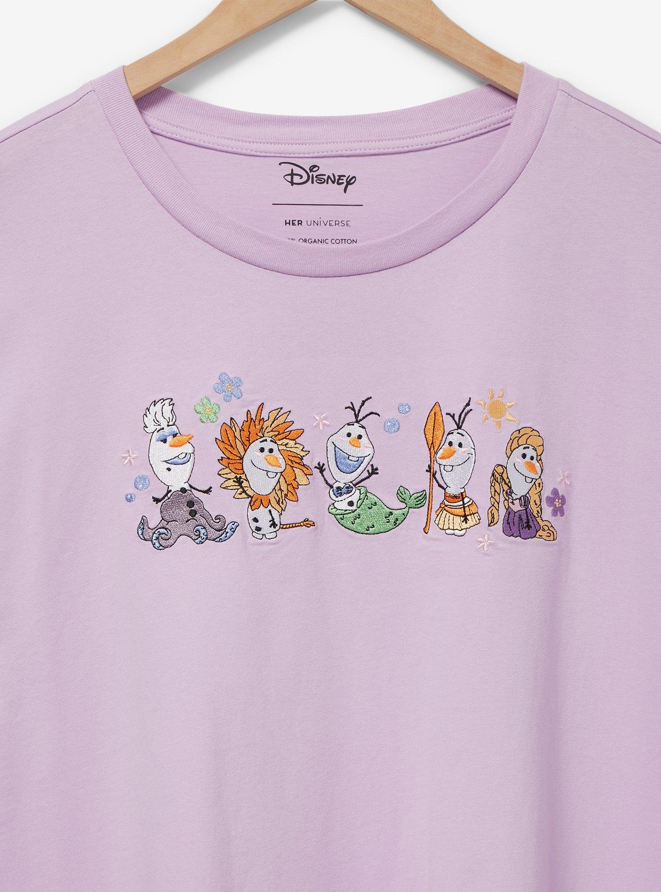 Disney Frozen Olaf Dress-Up Women's T-Shirt - BoxLunch Exclusive, LILAC, alternate
