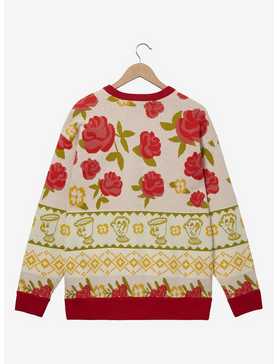 Disney Beauty and The Beast Rose Patterned Women's Cardigan - BoxLunch Exclusive, , hi-res