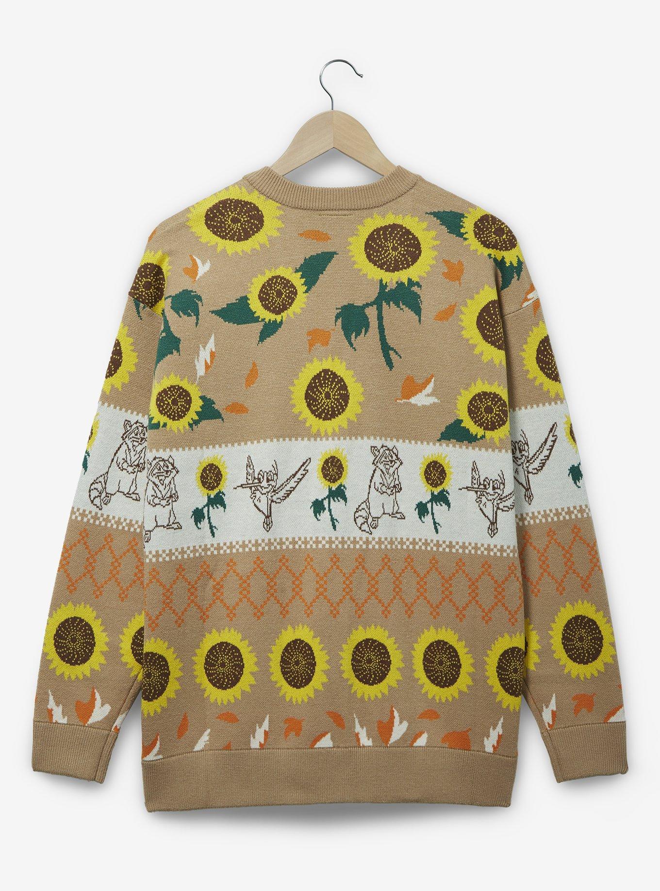 Disney Pocahontas Sunflower Patterned Women's Cardigan - BoxLunch Exclusive, , hi-res