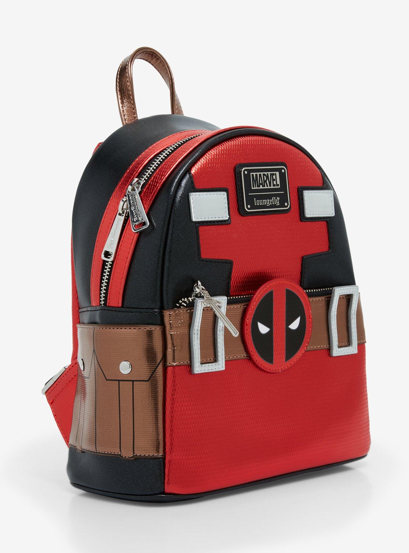 Loungefly Marvel Deadpool Mask Metallic Mini Backpack, , hi-res