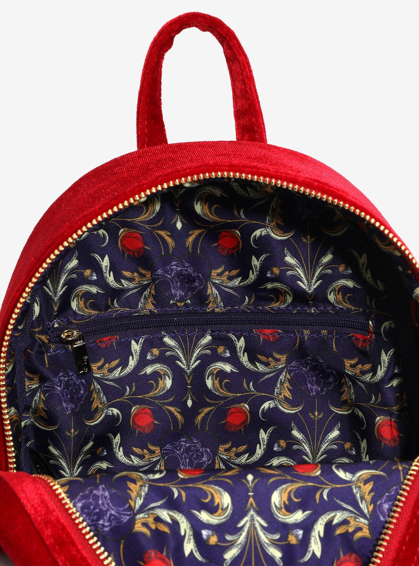 Loungefly Disney Beauty and the Beast Stained Glass Portrait Mini Backpack - BoxLunch Exclusive, , alternate