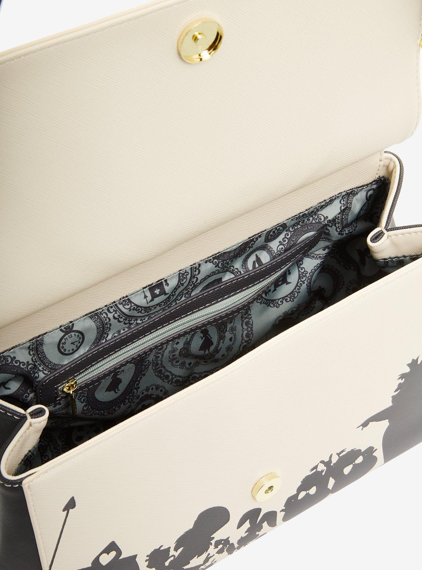 Loungefly Disney Alice in Wonderland Floral Silhouette Portrait Cream Handbag - BoxLunch Exclusive, , alternate