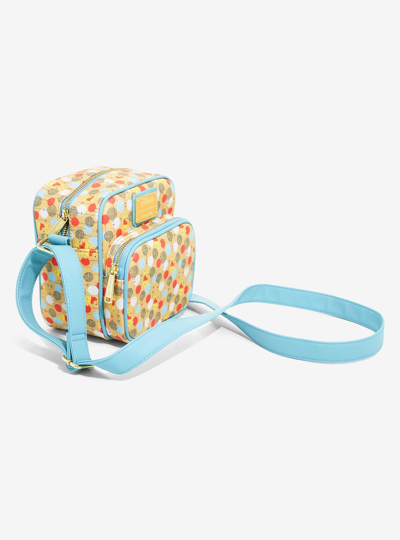 Loungefly Disney Winnie the Pooh Balloons Allover Print Crossbody Bag - BoxLunch Exclusive, , hi-res