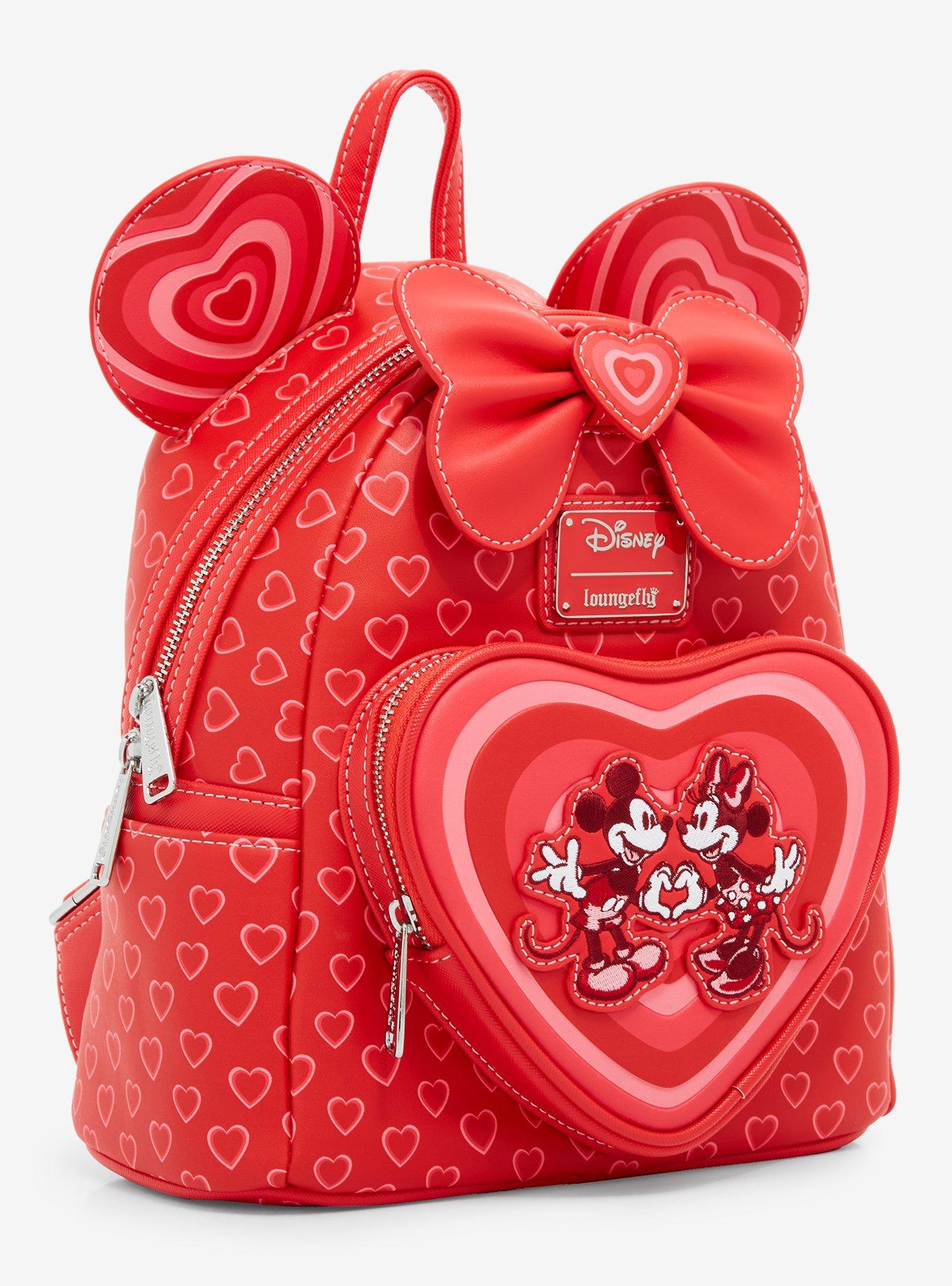 Loungefly Disney Minnie Mouse Hearts Ears Mini Backpack - BoxLunch Exclusive, , hi-res