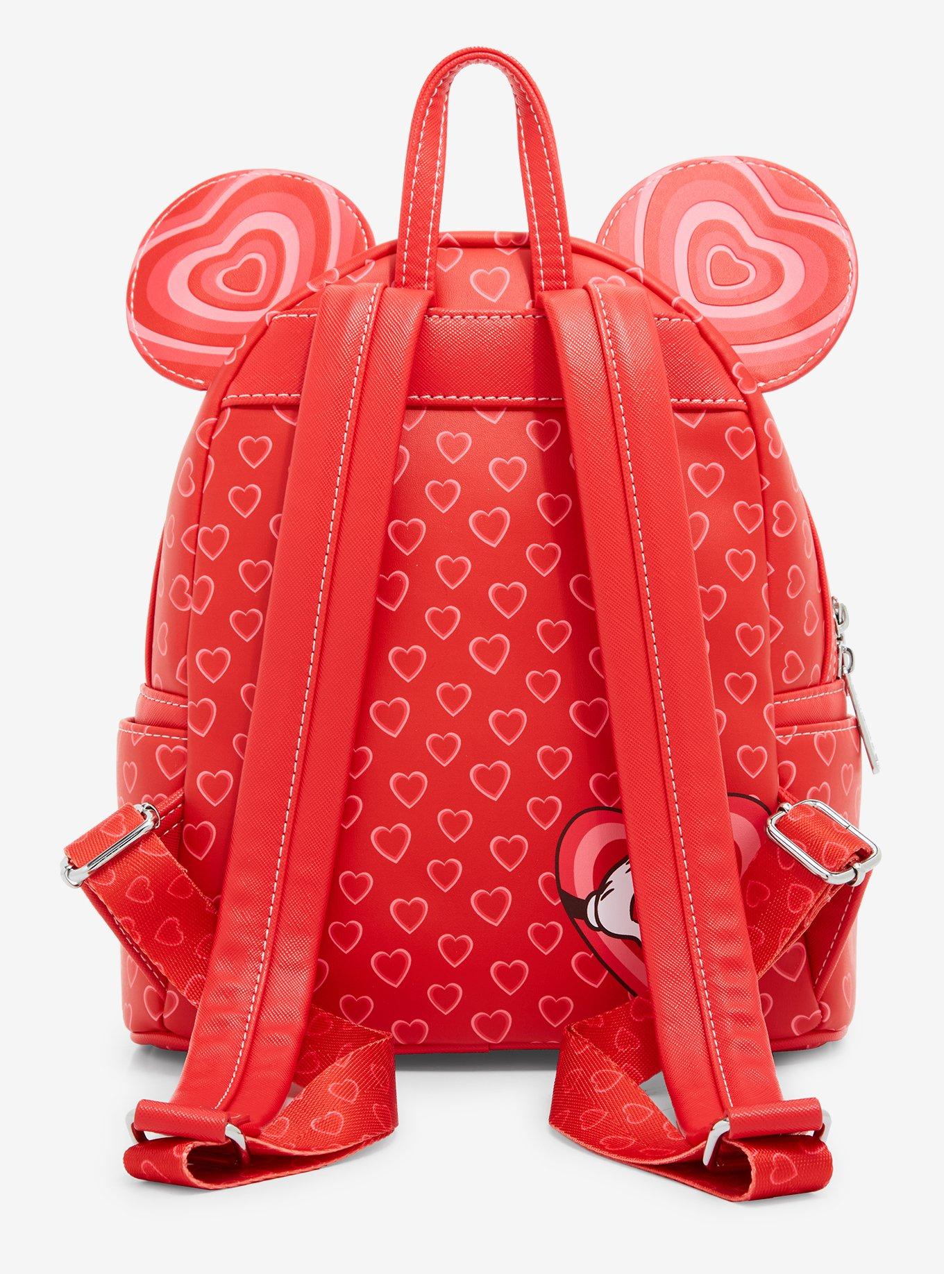 Loungefly Disney Minnie Mouse Hearts Ears Mini Backpack - BoxLunch Exclusive, , alternate