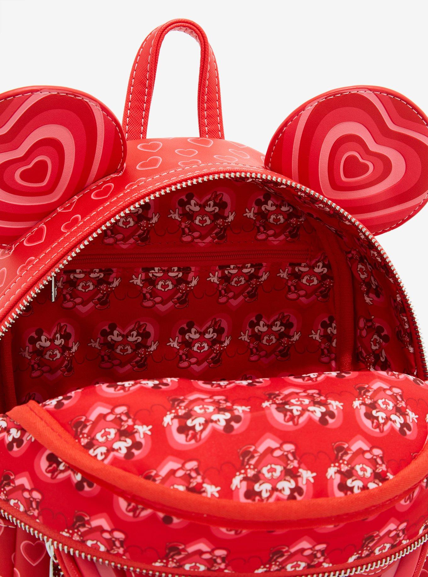Loungefly Disney Minnie Mouse Hearts Ears Mini Backpack - BoxLunch Exclusive, , alternate