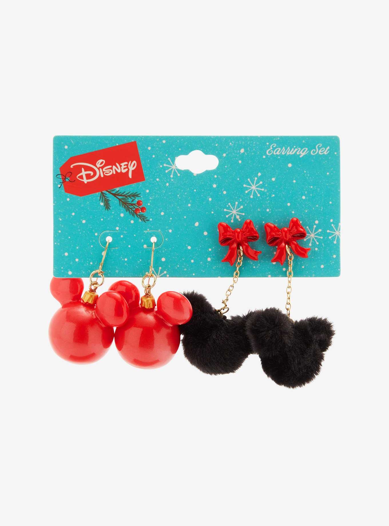 Disney Mickey Mouse Ornament Earring Set - BoxLunch Exclusive, , hi-res