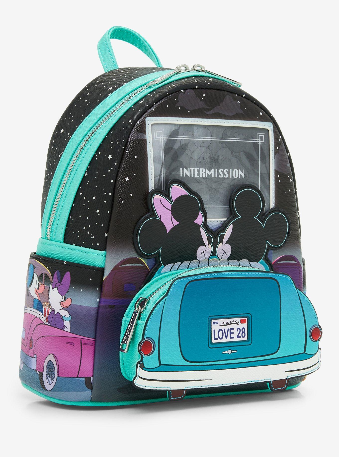 Loungefly Disney Mickey & Minnie Date Night Drive-In Lenticular Mini Backpack, , alternate